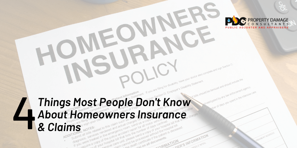 Four Things Most People Don't Know About Homeowners Insurance & Claims